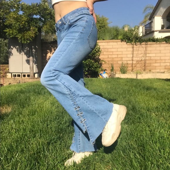 Hook & Eye Flare Jeans - Picture 1 of 4